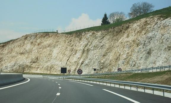 Autoroute A 41 / Section Allonzier-la-Caille -> Saint Julien en Genevois / Sens Annecy vers Genève. (Cette section a été ouverte le 4° semestre 2008)