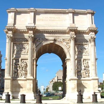 Arc de Triomphe de Marseille érigé en 1825 par Penchaud