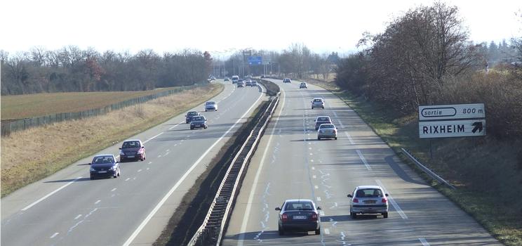 Autoroute A 35 à Rixheim (68)