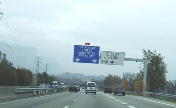 Autoroute A41 north-east of Grenoble