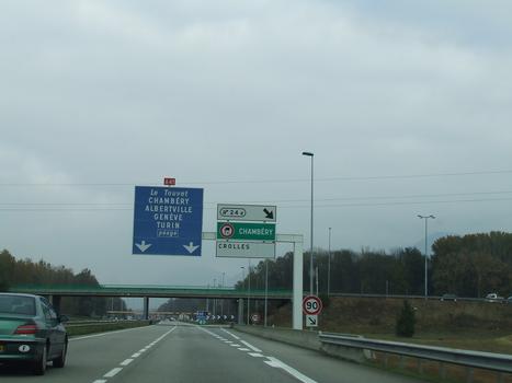 Autoroute A 41 au nord-est de Grenoble