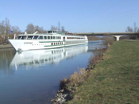 Le Canal du Rhône au Rhin (Embranchement de Huningue) à Rixheim (68/Haut-Rhin) à l'Est de l'Ile Napoléon