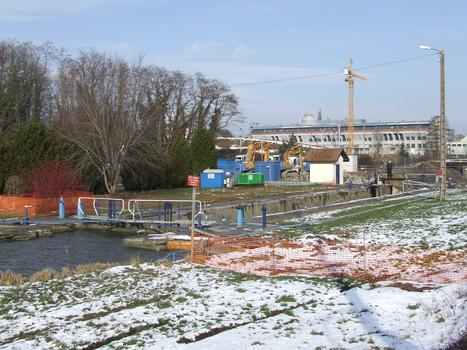 Rhone-Rhein-Kanal - Schleuse 39 in Mülhausen-Hasenrain
