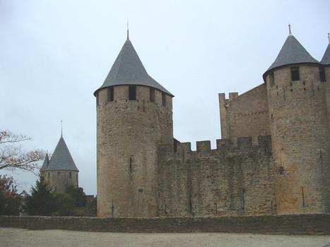 Chateau Comtal dans la cité médiévale de Carcassonne