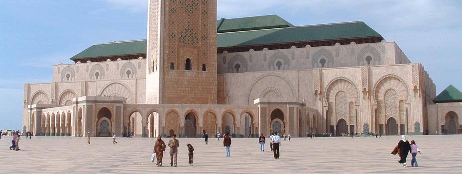 Mosquée Hassan II à Casablanca au Maroc