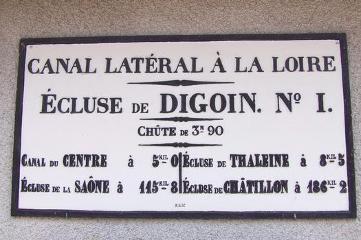 Digoin: Ecluse sur le Canal latéral à la Loire