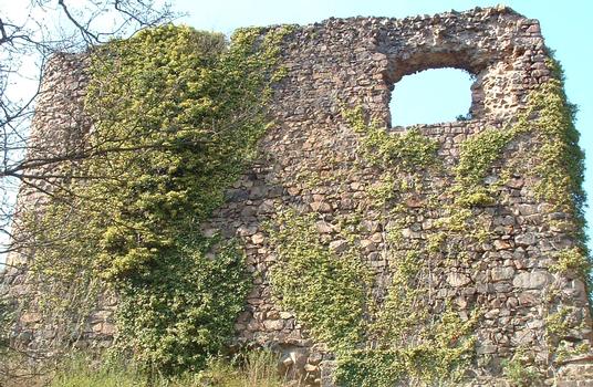 Ruines du château du Hugstein à Buhl (68 - Alsace). La construction se fait entre 1230 et 1457. Il est ruines depuis 1542