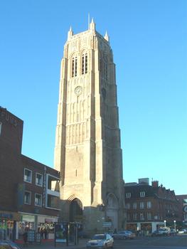 Dunkerque: Beffroi Saint Eloi d'une hauteur de 58 m. (63 m à la pointe du mat porte-drapeau)
