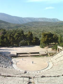 Le Théâtre d'Epidaure. (Argolide, Péloponnèse, Grèce)