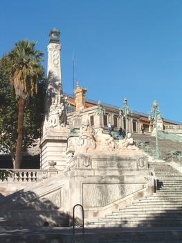 Saint-Charles Station, Marseilles. Exterior stairs