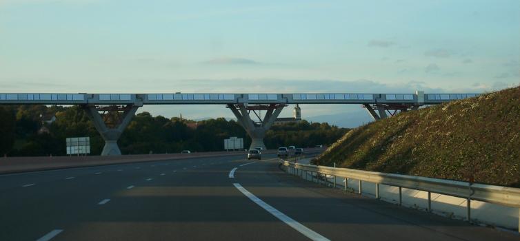 LGV Rhin-Rhône: Viaduc de la Savoureuse depuis l'autoroute A 36 sens Mombéliard-Belfort