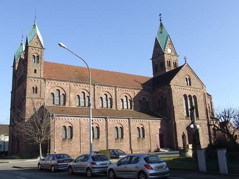 Basilique mineure du Sacré-Coeur de Lutterbach (68/Alsace/France) construite au début du XXème siècle