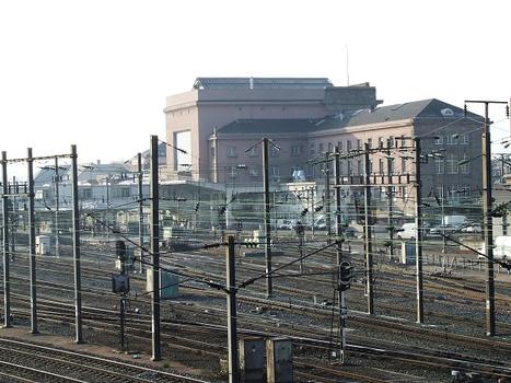 Gare SNCF de Mulhouse, coté sud - voies ferrées