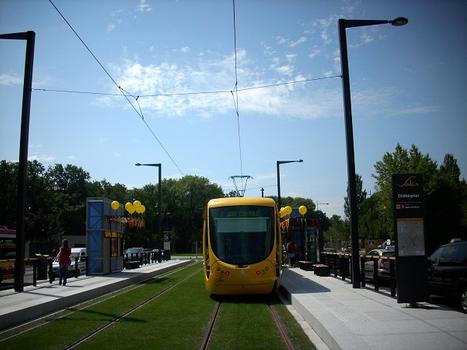 Mulhouse: Extension de 1,8 km de la ligne Sud-Nord dans le quartier de Bourtzwiller mise en service le 4 juillet 2009