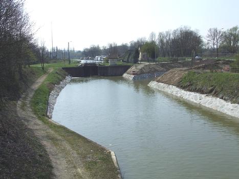 Canal connecting Ill River and Rhone-Rhine Canal at Mulhouse-Hasenrain