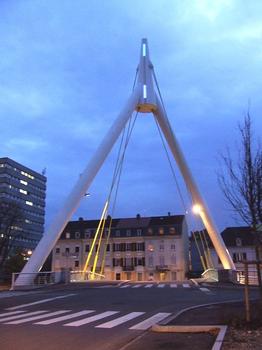 Mulhouse: Le Pont de la Fonderie de nuit