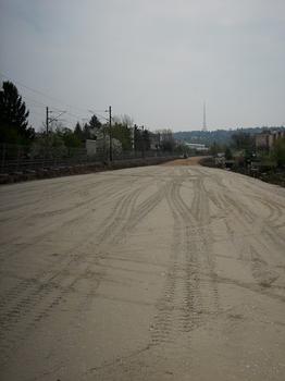 Tram-Train Mulhouse-Thann, travaux à Mulhouse entre les quartiers Daguerre et Dornach