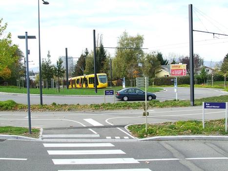 Mulhouse: Tram-train, ligne Est-Ouest dans les quartiers Coteaux/Illberg