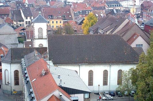Mulhouse: l'Eglise Ste Marie vue depuis la Tour Kennedy