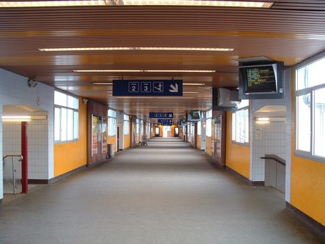 Gare SNCF de Mulhouse: Passerelle de liaison entre les divers quais