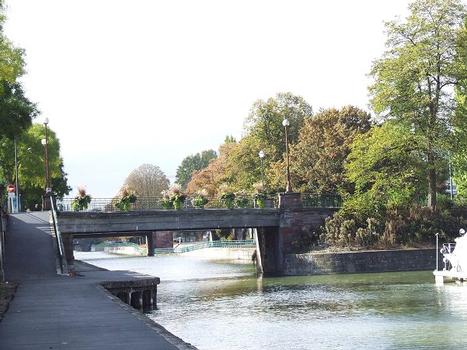 Mulhouse - Ehrmann Bridge across Rhone-Rhine Canal