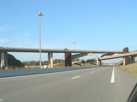 Motorway Interchange for Autoroute A35 and A36 at Sausheim, France