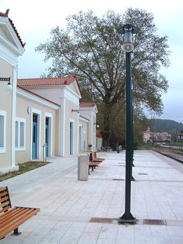 La gare d'Olympie (Elide, Grèce)
