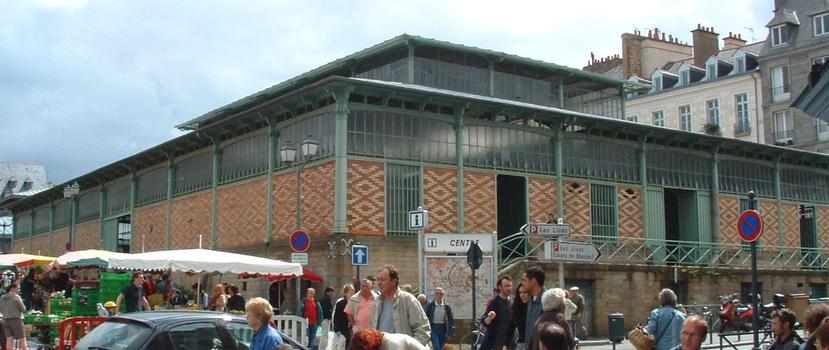 Les halles du marché couvert de Rennes