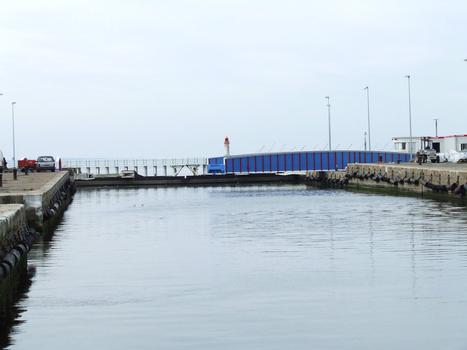 Swing bridge at the port of Saint-Nazaire