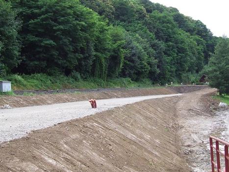 Thann (68/Haut-Rhin/Alsace/France): Construction du terminus du tram-train à Thann-nord