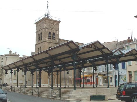 Covered market at Place Belat, Valence