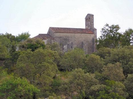 Brissac (34)Eglise de Saint-Étienne d'Issensac (XII eme siècle)