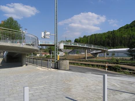 Fußgängerbrücke am Bahnhof, Blaubeuren
