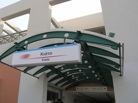 Proastiakos Bahnhof, Kiato