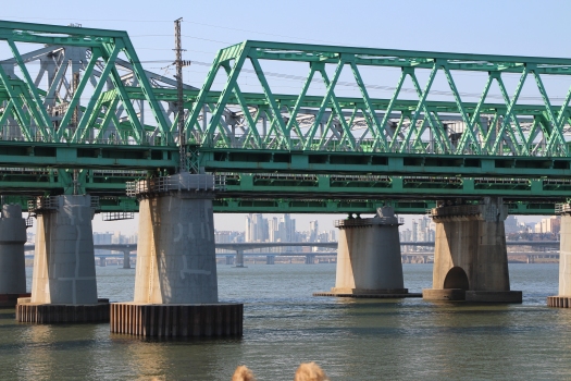 Ponts ferroviaires sur le Han