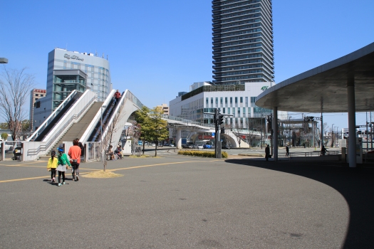 Pedestrian Overpass at Kumamoto Station