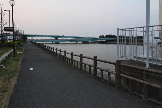 Pont sur le Hiikawa (Fukuoka Expressway)