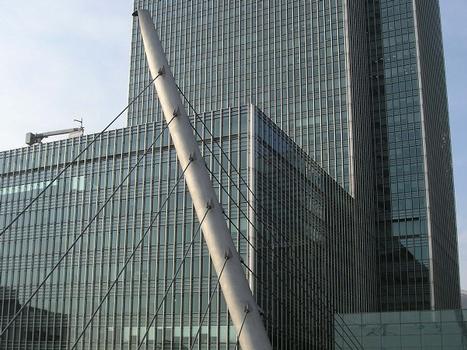 Footbridge to Canary Wharf, London