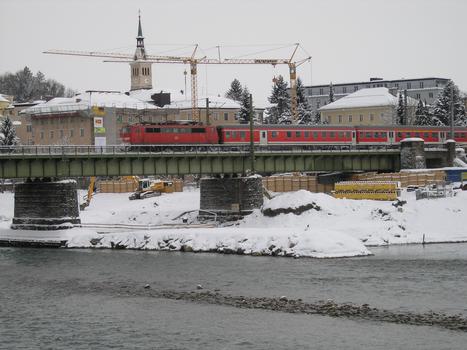 Pont ferroviaire sur la Salzach à Salzburg