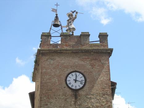 Torre di Pucinella (Uhrturm), Montepulciano, Italien