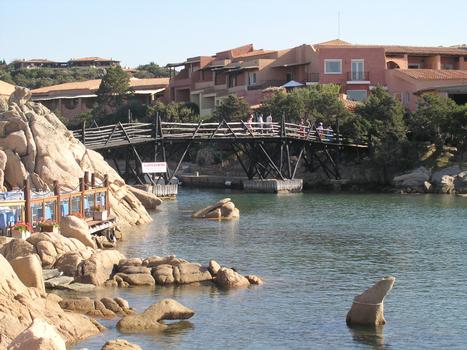 Bridge across the port at Porto Cervo, Sardinia