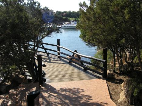 Bridge across the port at Porto Cervo, Sardinia