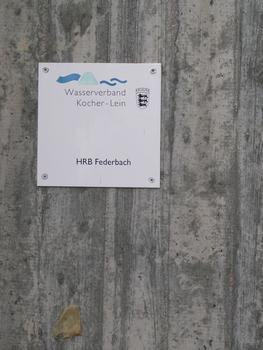 Hochwasserrückhaltebecken Federbach, Leinzell