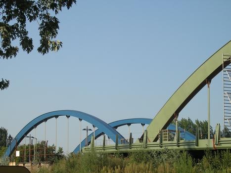 Pont Mörsch en construction à Berlin-Charlottenburg