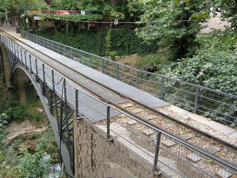 Schmalspurbahn Diakofto-Kalavrita (Brücke zwischen Zahlorou und Bahnhof Mega Spilaio)