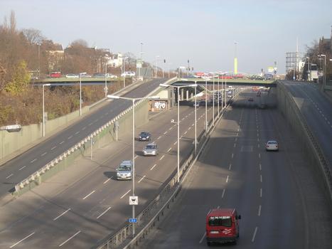 A 103 - Friedenauer Brücke, Berlin-Steglitz - Exit Saarstrasse