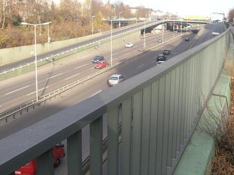 A 103 - Friedenauer Brücke, Berlin-Steglitz - Ausfahrt Saarstrasse