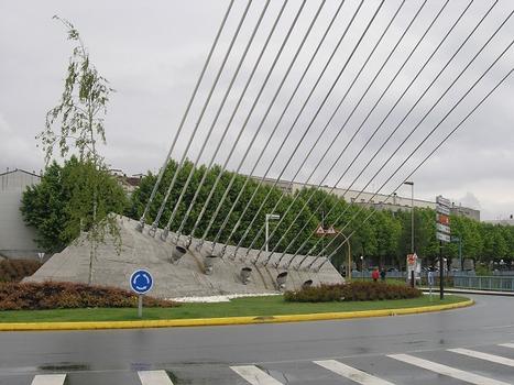 Ponte dos Tirantes, Pontevedra, Spanien