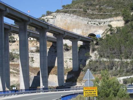 Autoroute A 7 en Espagne - Viaduc de Cantarrijan près de Nerja