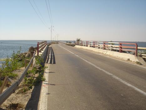 Roman causeway between the Island of Djerba and Zarzis